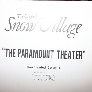 The Original Snow Village - The Paramount Theater